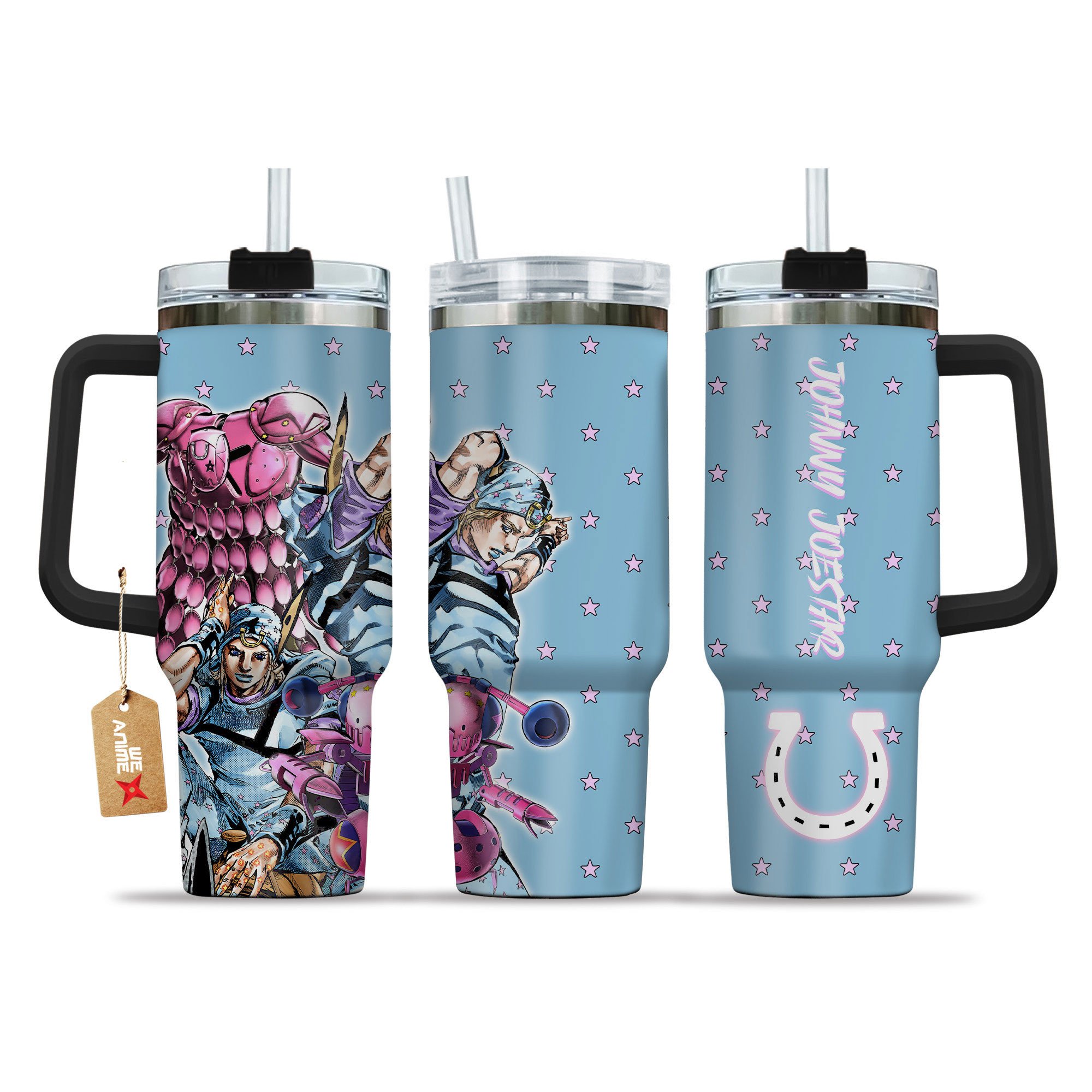 Johnny Joestar JoJo’s Bizarre Anime Custom Stanley Cup 40 oz 30 oz Tumbler With HandleTVC2301149