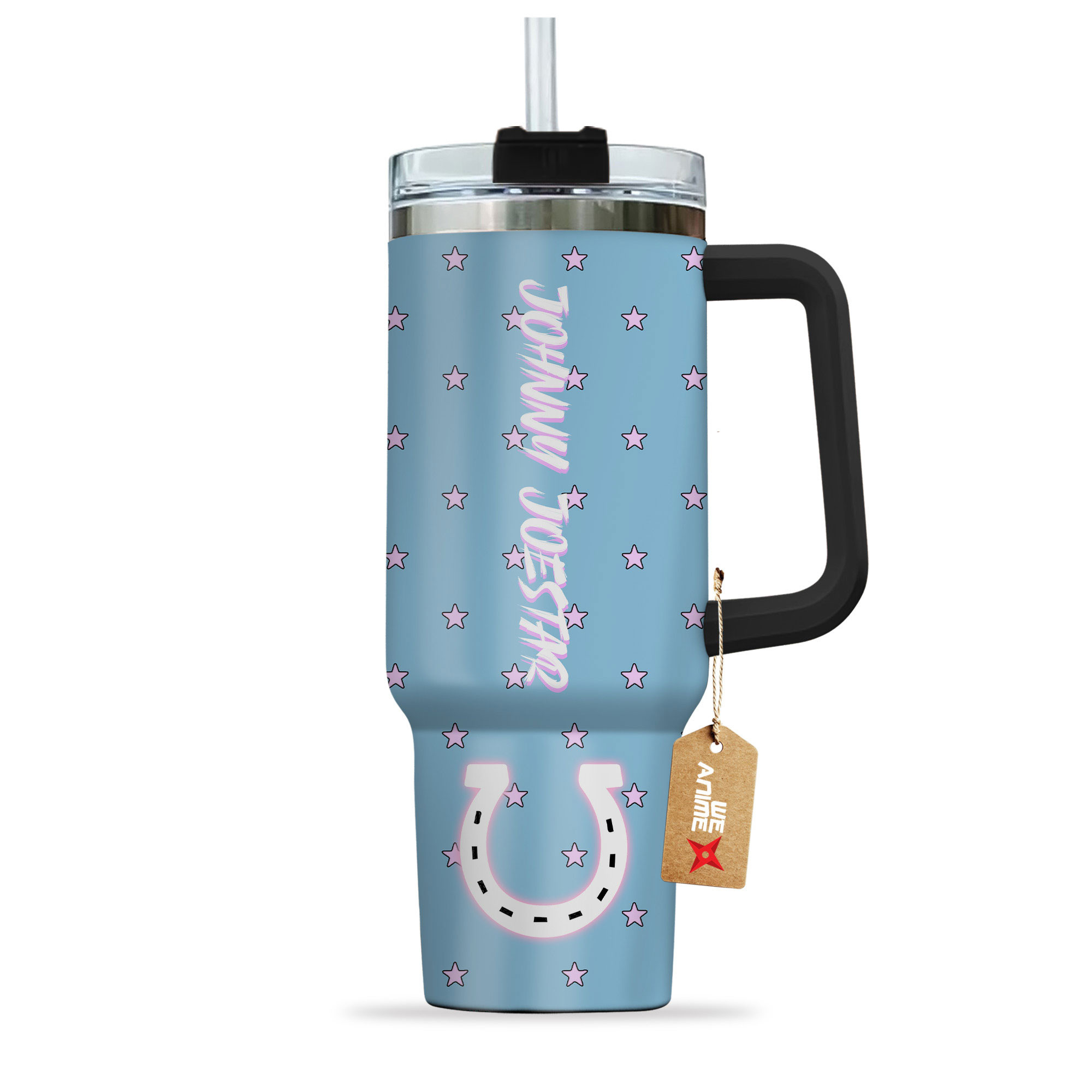 Johnny Joestar JoJo’s Bizarre Anime Custom Stanley Cup 40 oz 30 oz Tumbler With HandleTVC2301149 - Image 3