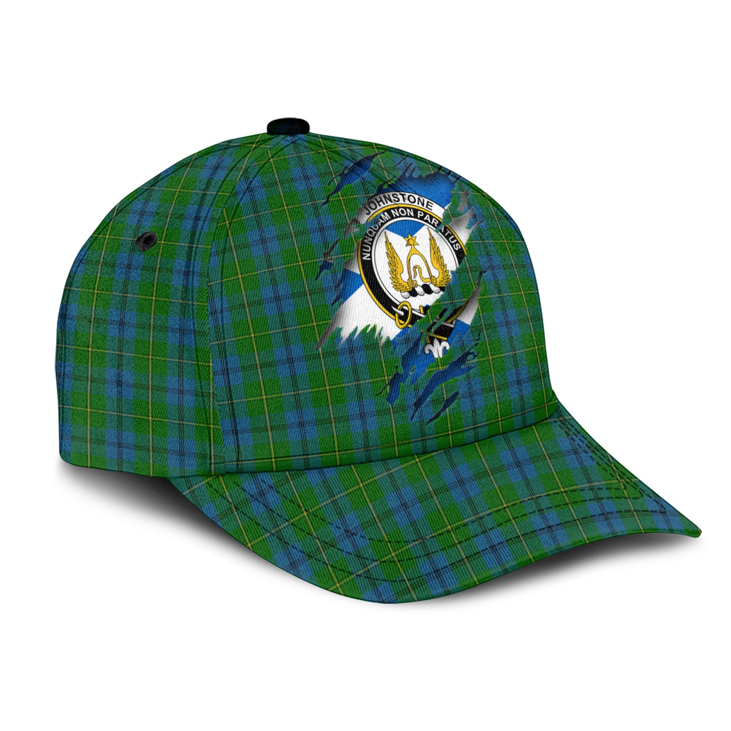 Johnstone Tartan Plaid Cap, Family Crest In Me Style Tartan Baseball Cap TS23 Trucker Hats Custom Hats Gifts For Men & Women