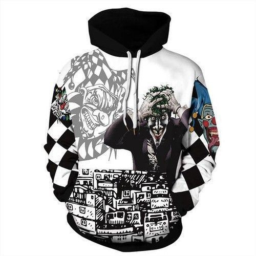 Joker 3D All Over Print Hoodie, Zip Hoodie