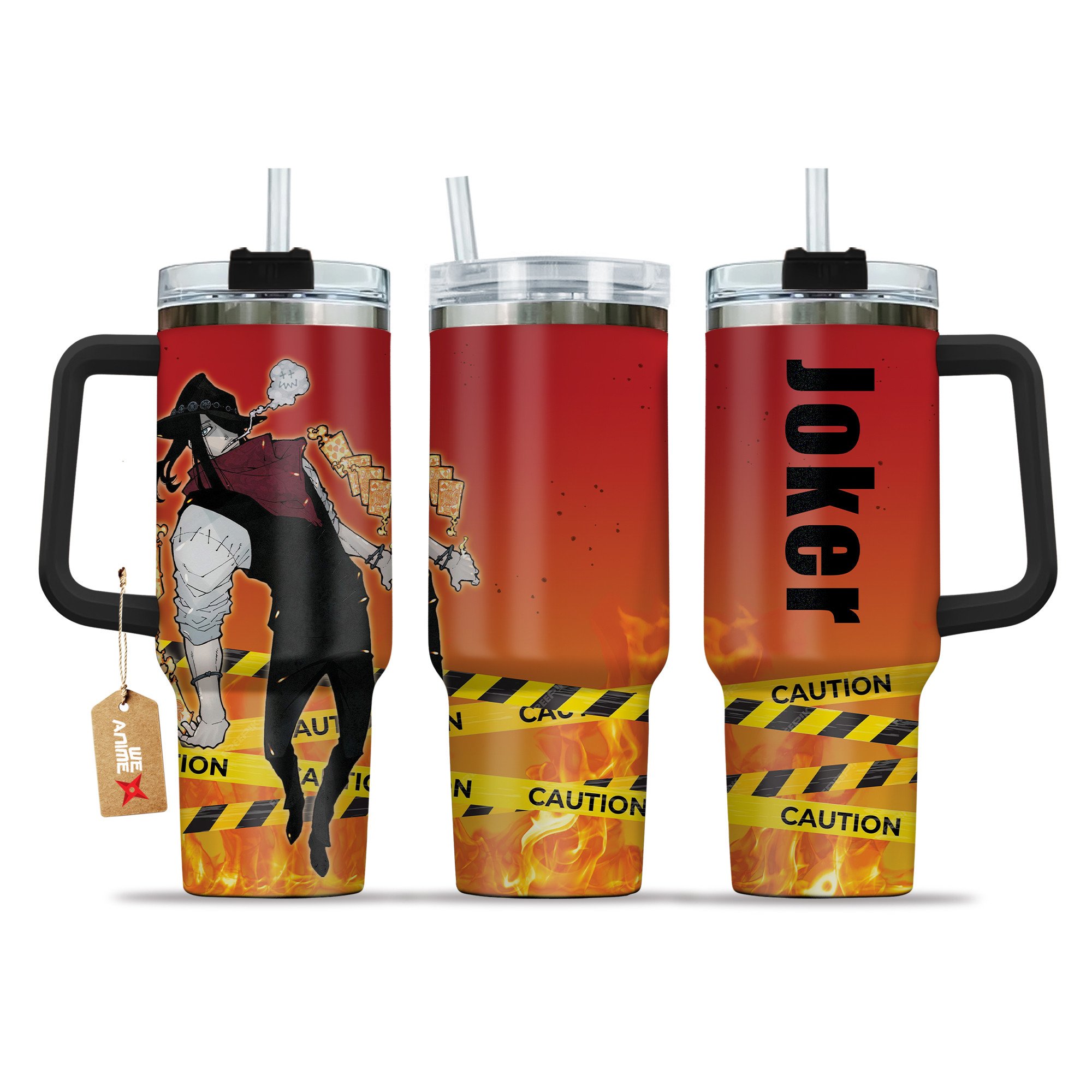 Joker Fire Force Anime Custom Stanley Cup 40 oz 30 oz Tumbler With HandleTVC2301209