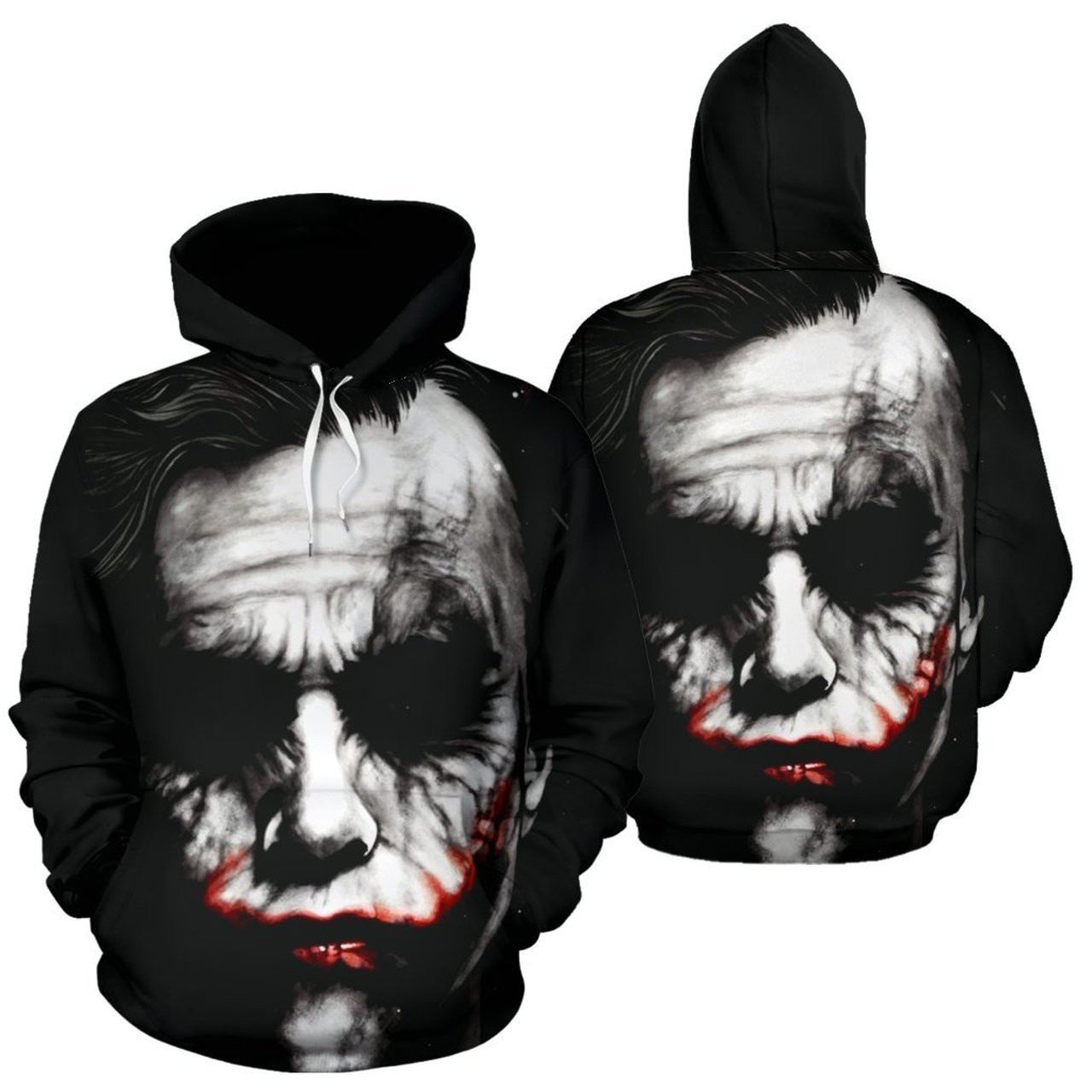 Joker Heath Ledger The Dark Knight 3D All Over Print Hoodie, Zip Hoodie