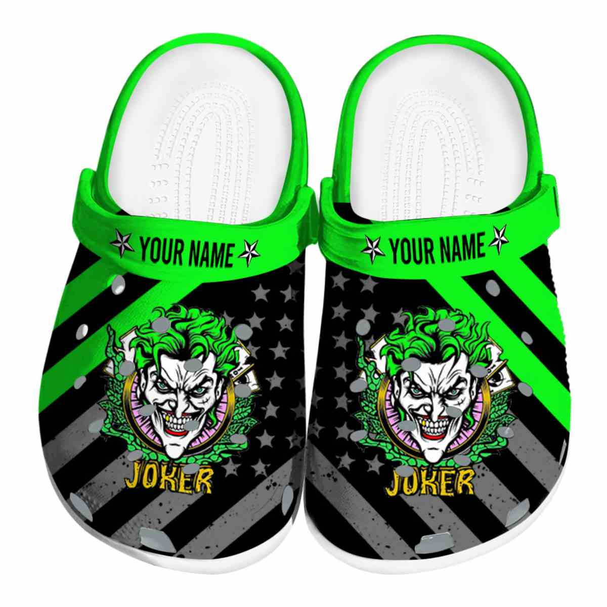 Joker Movie Crocs Crocband Clogs Shoes Comfortable For Men Women and Kids