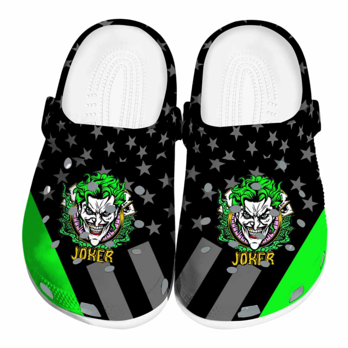 Joker Movie Crocs Crocband Clogs Shoes Comfortable For Men Women and Kids
