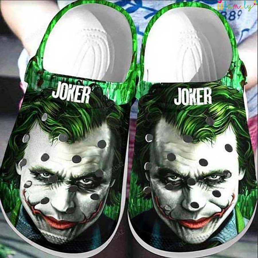 Joker Movie Crocs Crocband Clogs Shoes Comfortable For Men Women and Kids