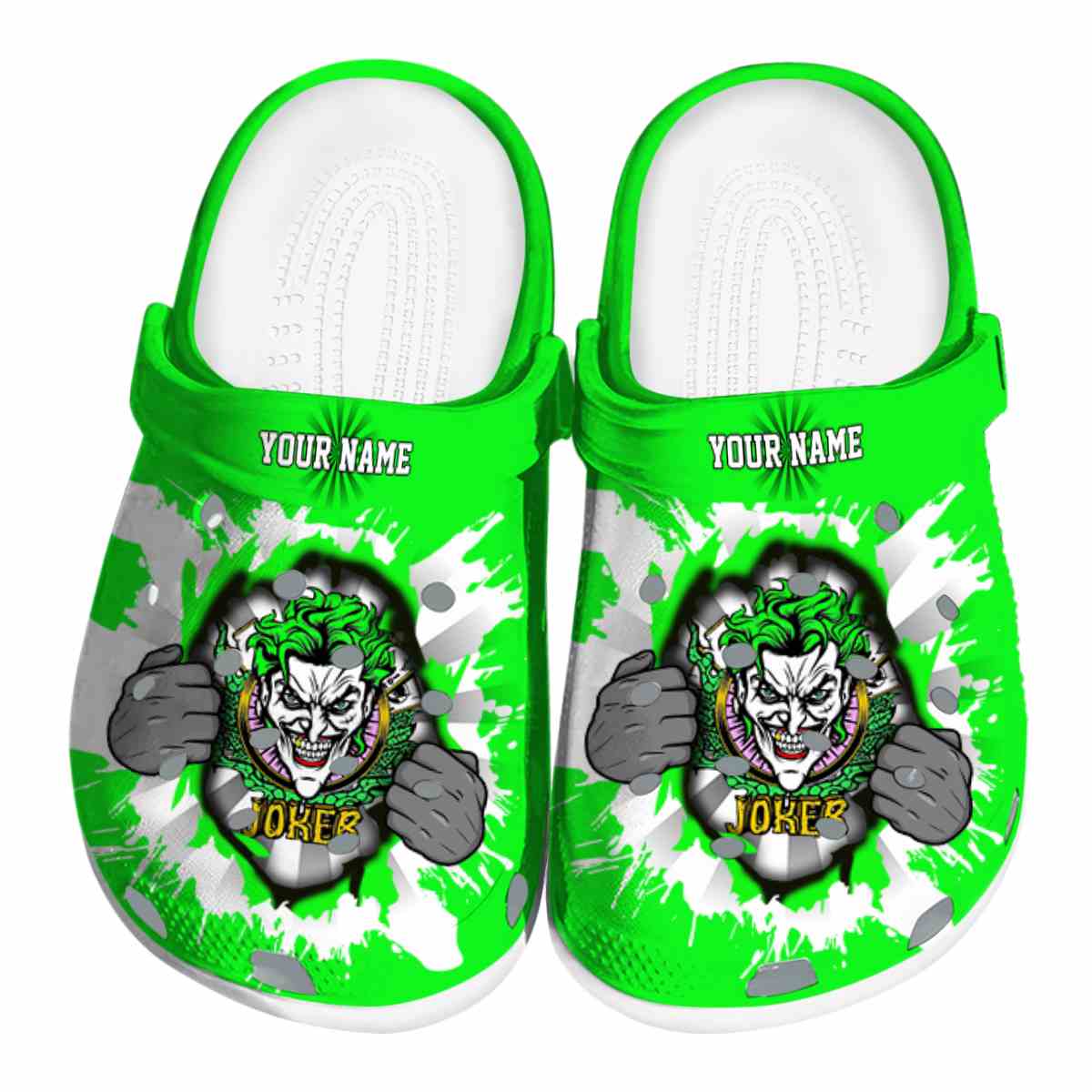 Joker Movie Crocs Crocband Clogs Shoes Comfortable For Men Women and Kids