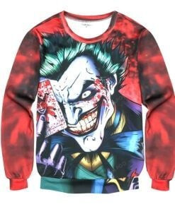 Joker Ugly Christmas Sweater Adult 3D Funny Matching for family