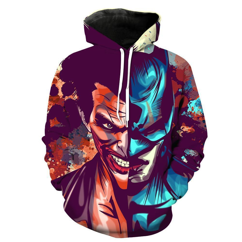 Joker Vs Batman 3D All Over Print Hoodie, Zip Hoodie