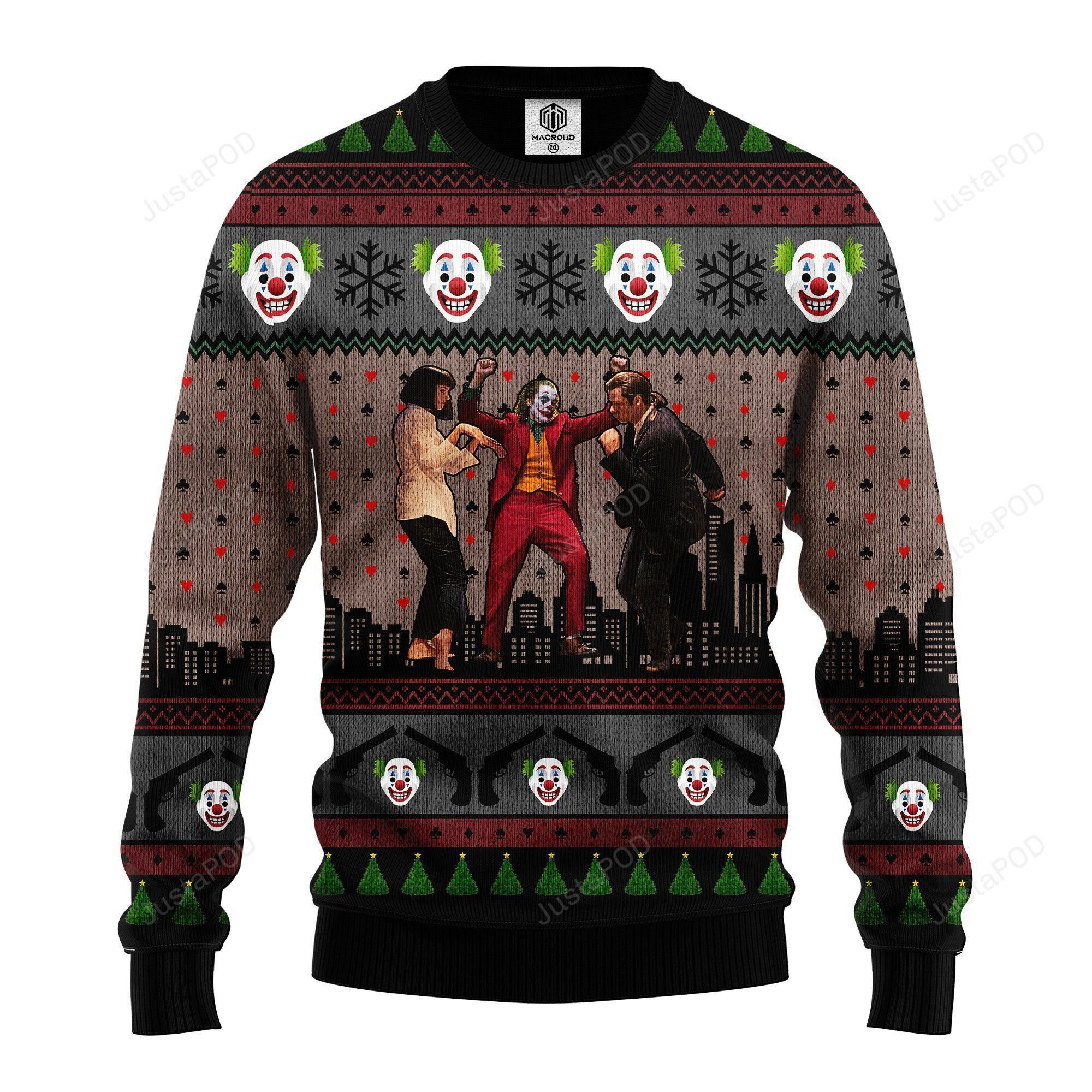 Joker Vs Ugly Christmas Sweater Adult 3D Funny Matching for family