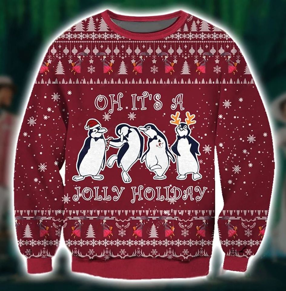 Jolly Holiday 3D Christmas Ugly Sweater