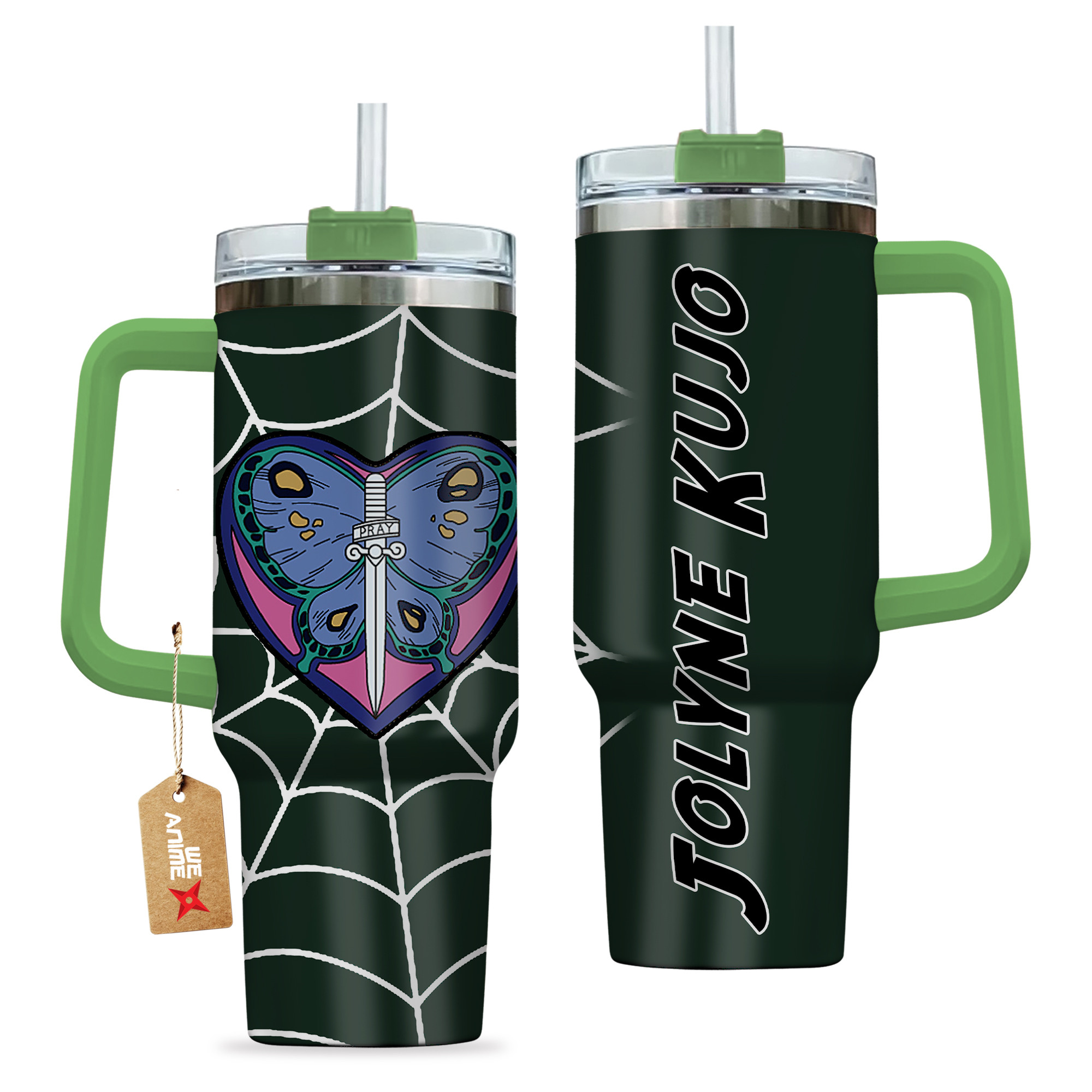 Jolyne Cujoh JoJo’s Bizarre Anime Custom Stanley Cup 40 oz 30 oz Tumbler With HandleTVC2301138 - Image 2
