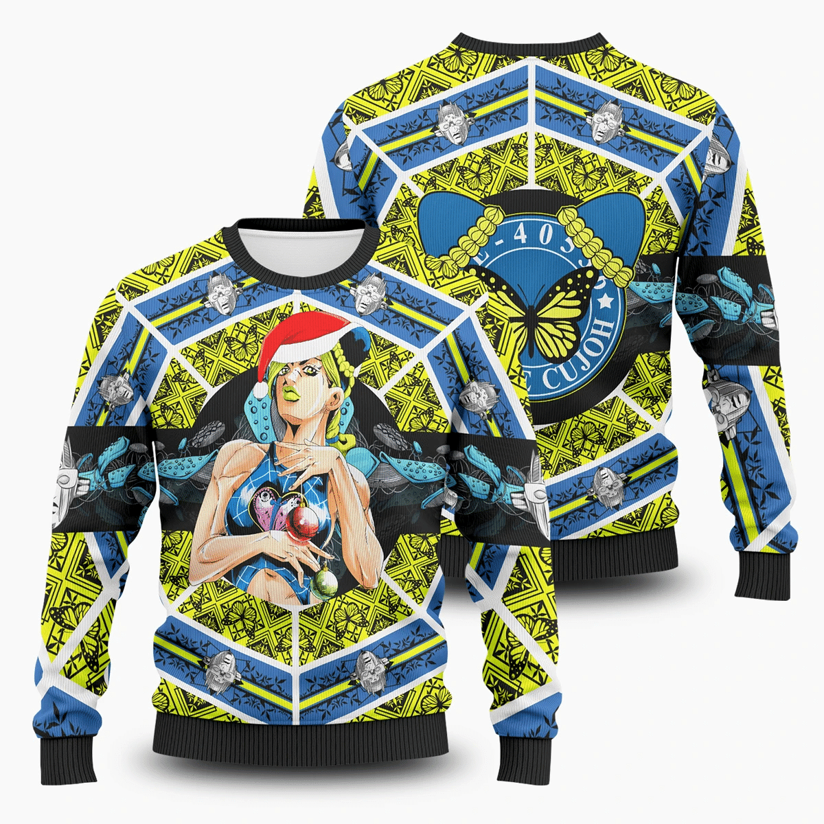 Jolyne Cujoh Xmas Ugly Christmas Sweater Adult 3D Funny Matching for family