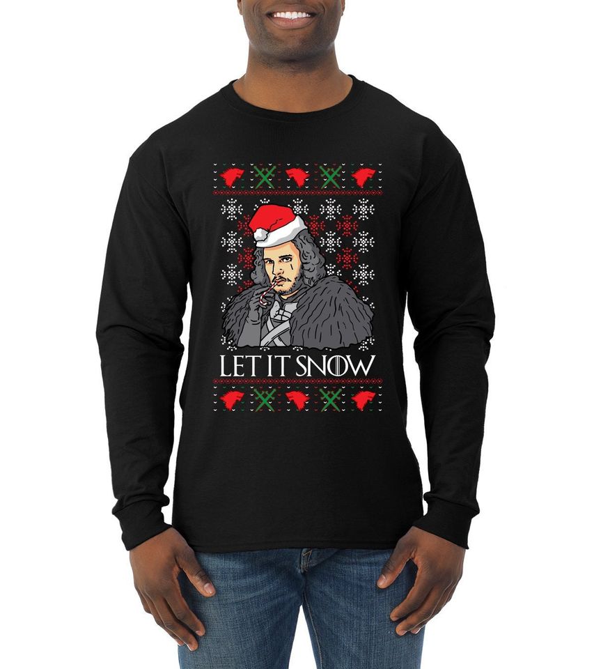 Jon Snow Let It Snow Ugly Christmas Sweater