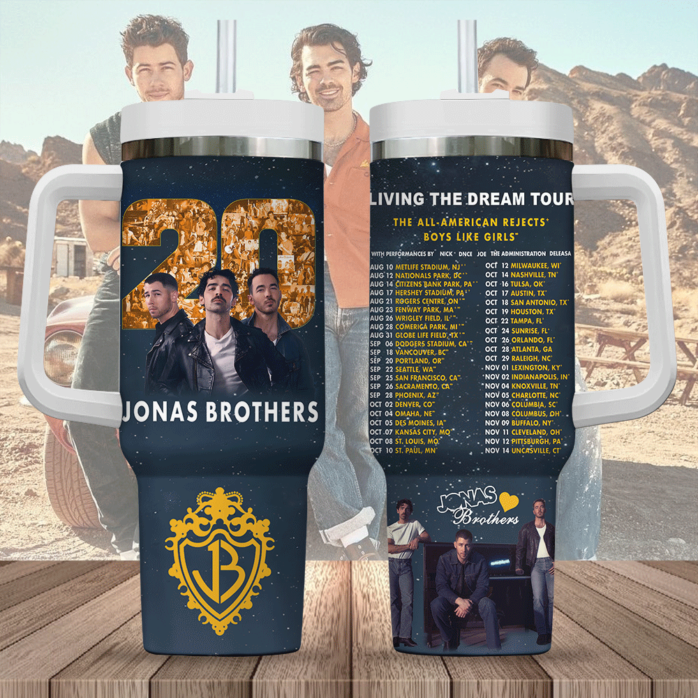 Jonas Brothers Music Custom Stanley Cup 40 oz 30 oz Tumbler With HandleTVC2301246