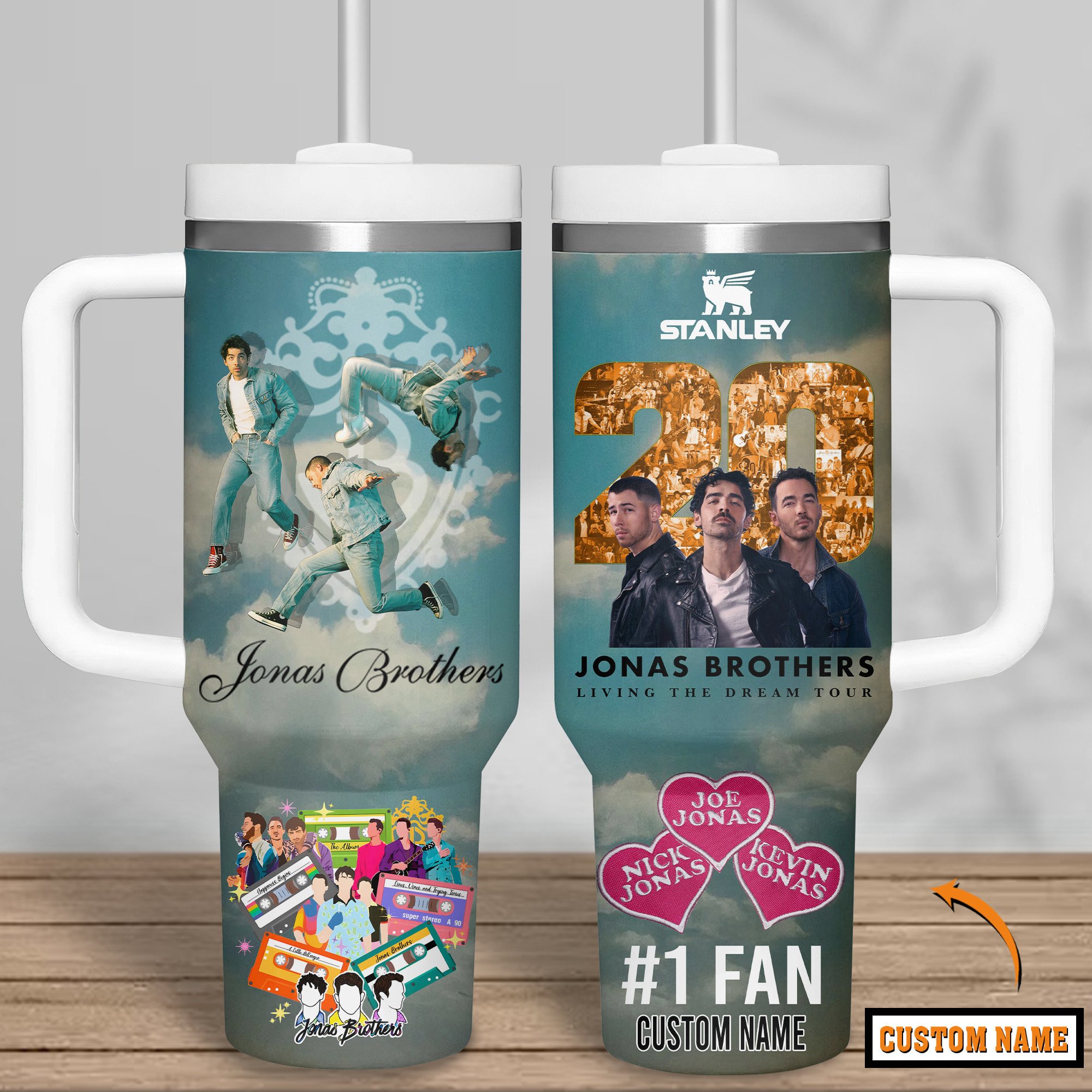 Jonas Brothers Music Custom Stanley Cup 40 oz 30 oz Tumbler With HandleTVC2301280 - Image 2