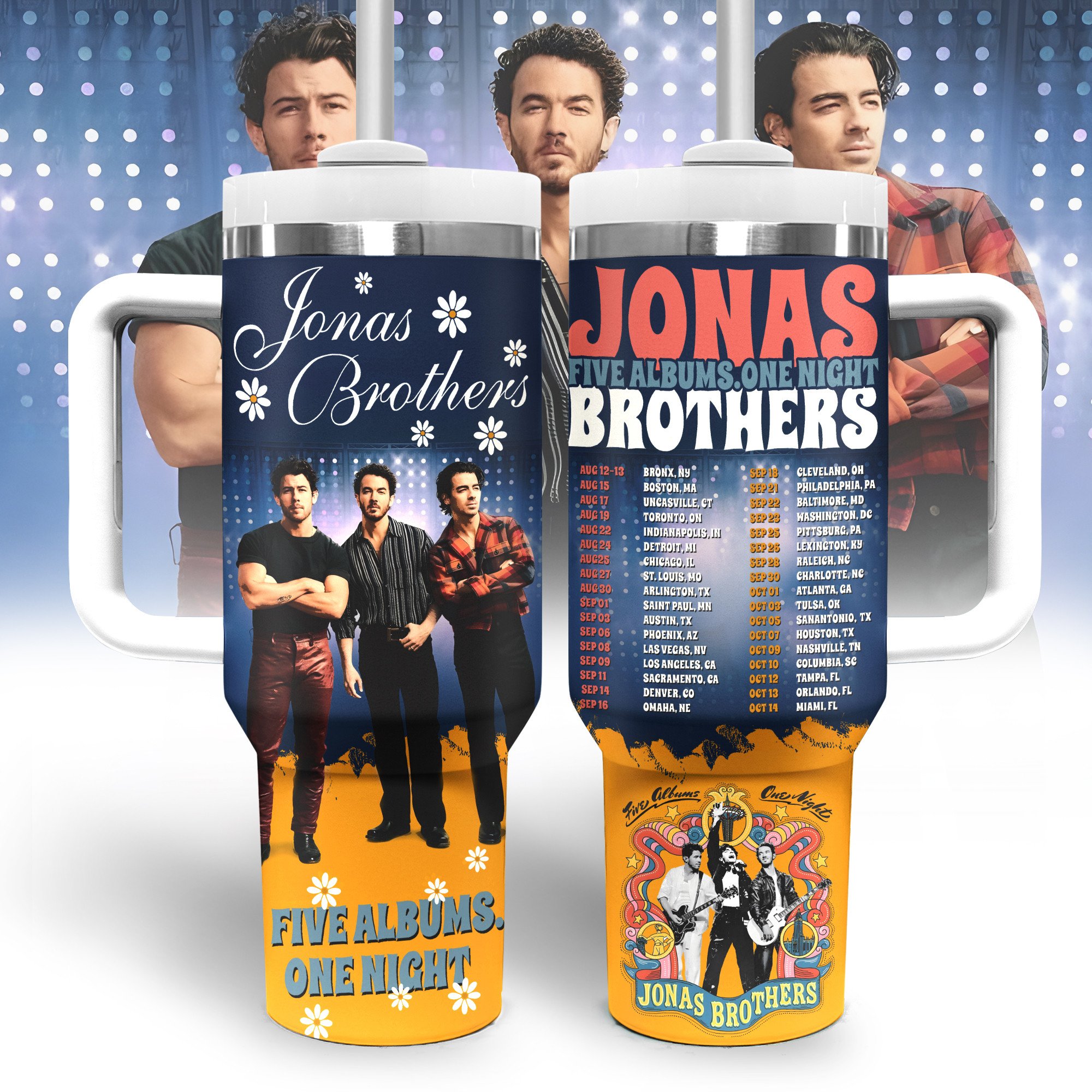 Jonas Brothers Music Custom Stanley Cup 40 oz 30 oz Tumbler With HandleTVC2301327