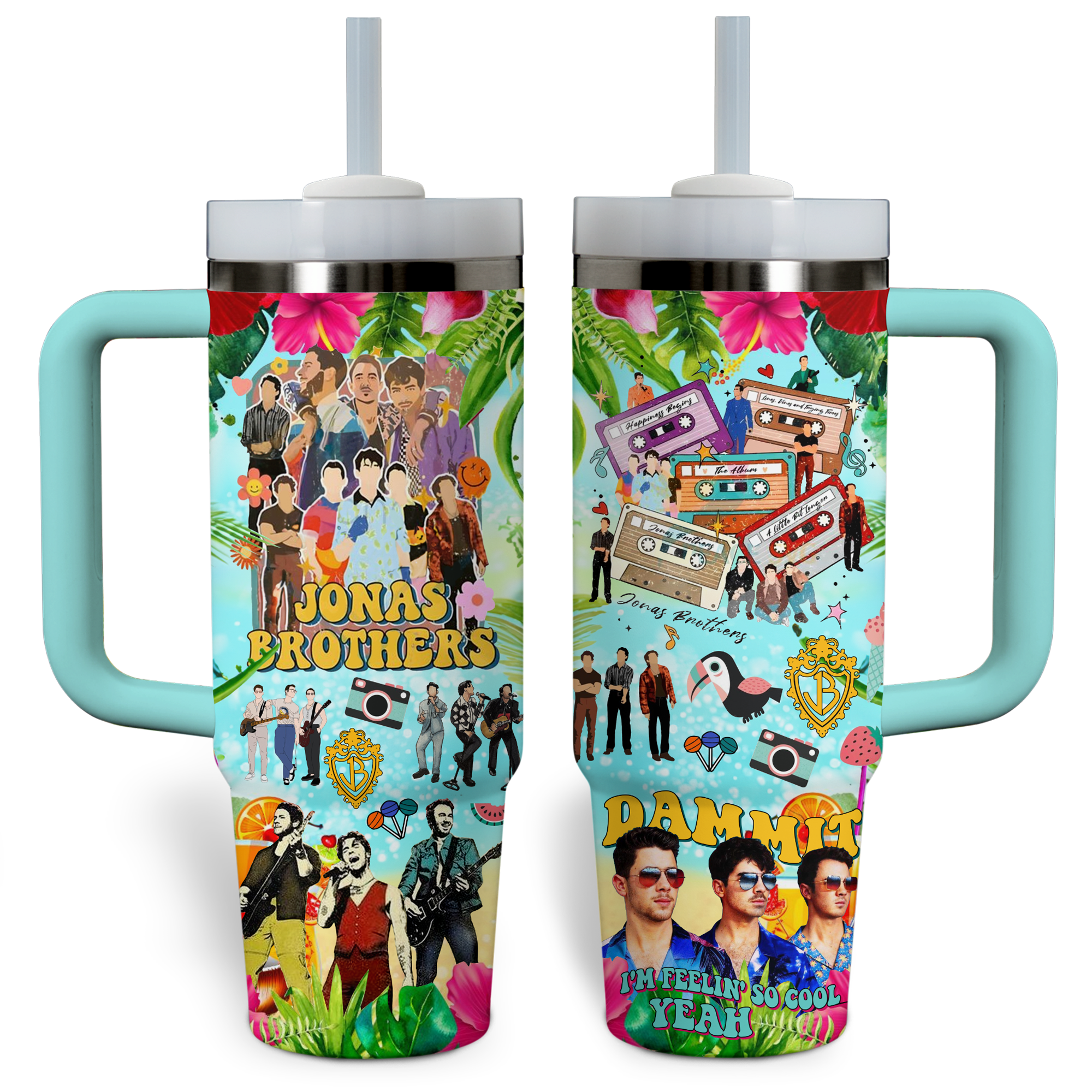 Jonas Brothers Music Custom Stanley Cup 40 oz 30 oz Tumbler With HandleTVC2301798