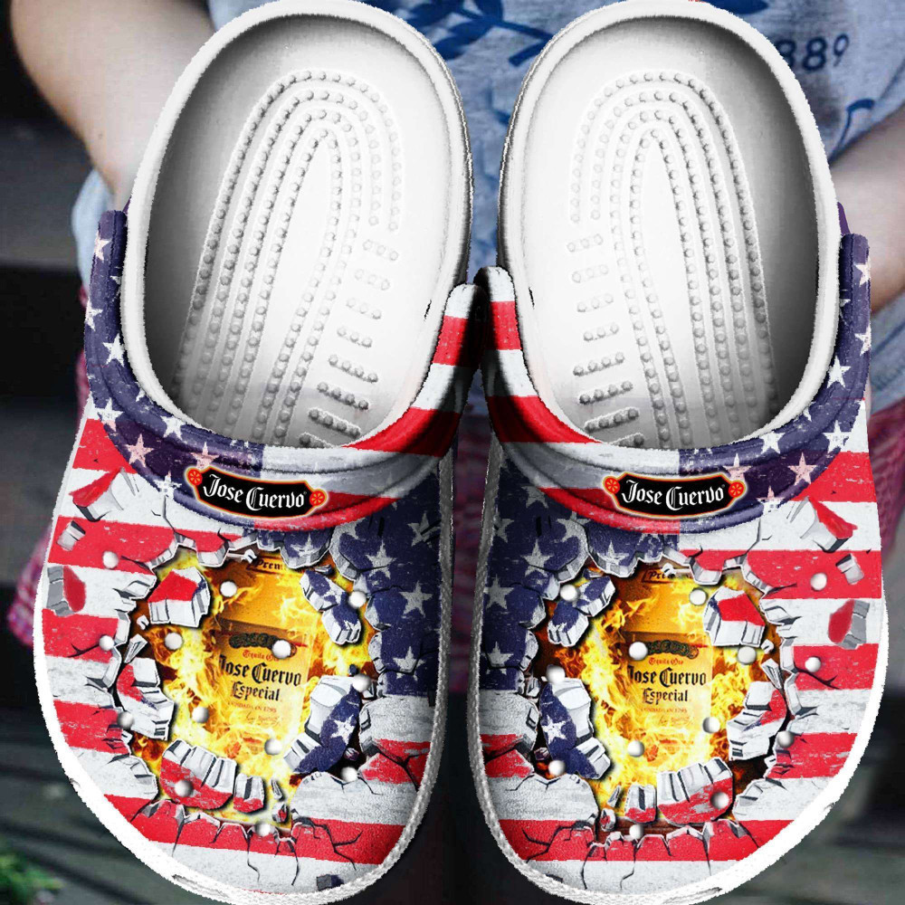 Jose Cuervo American Flag Rubber clog Shoes Comfy Footwear