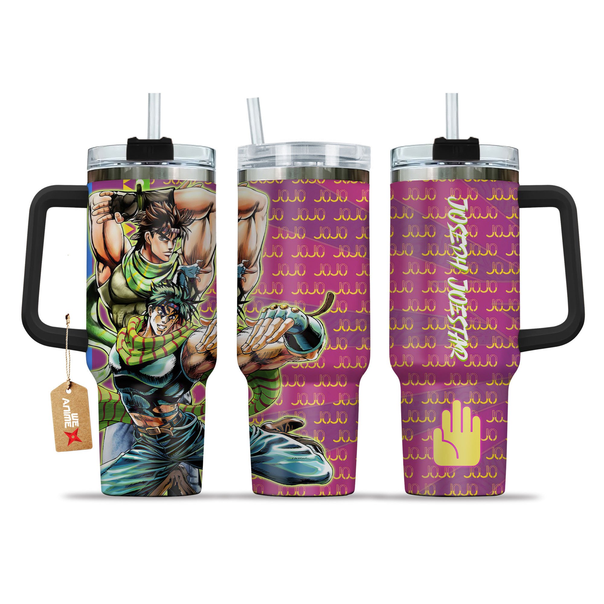 Joseph Joestar JoJo’s Bizarre Anime Custom Stanley Cup 40 oz 30 oz Tumbler With HandleTVC2301149
