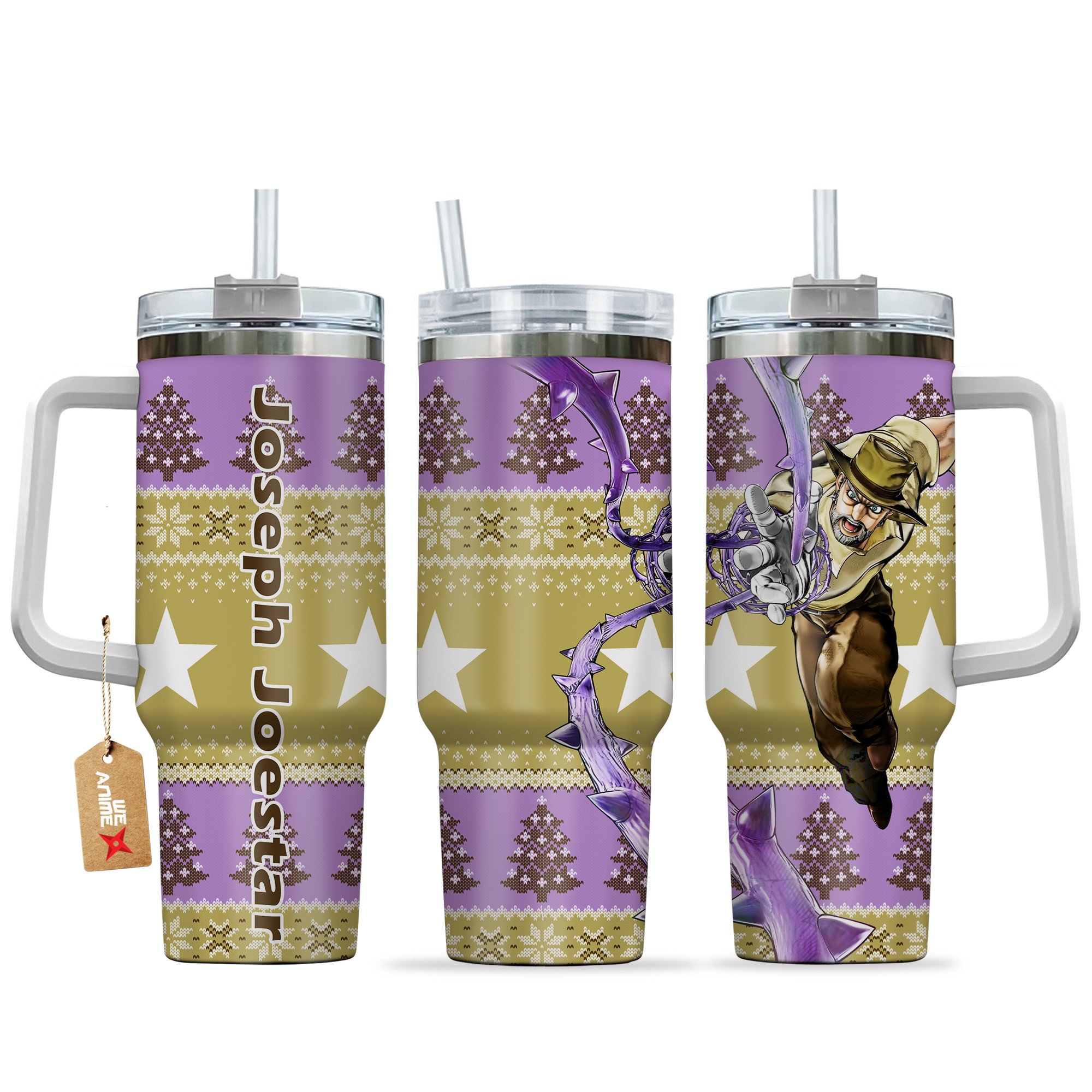 Joseph Joestar JoJo’s Bizarre Anime Custom Stanley Cup 40 oz 30 oz Tumbler With HandleTVC2301165