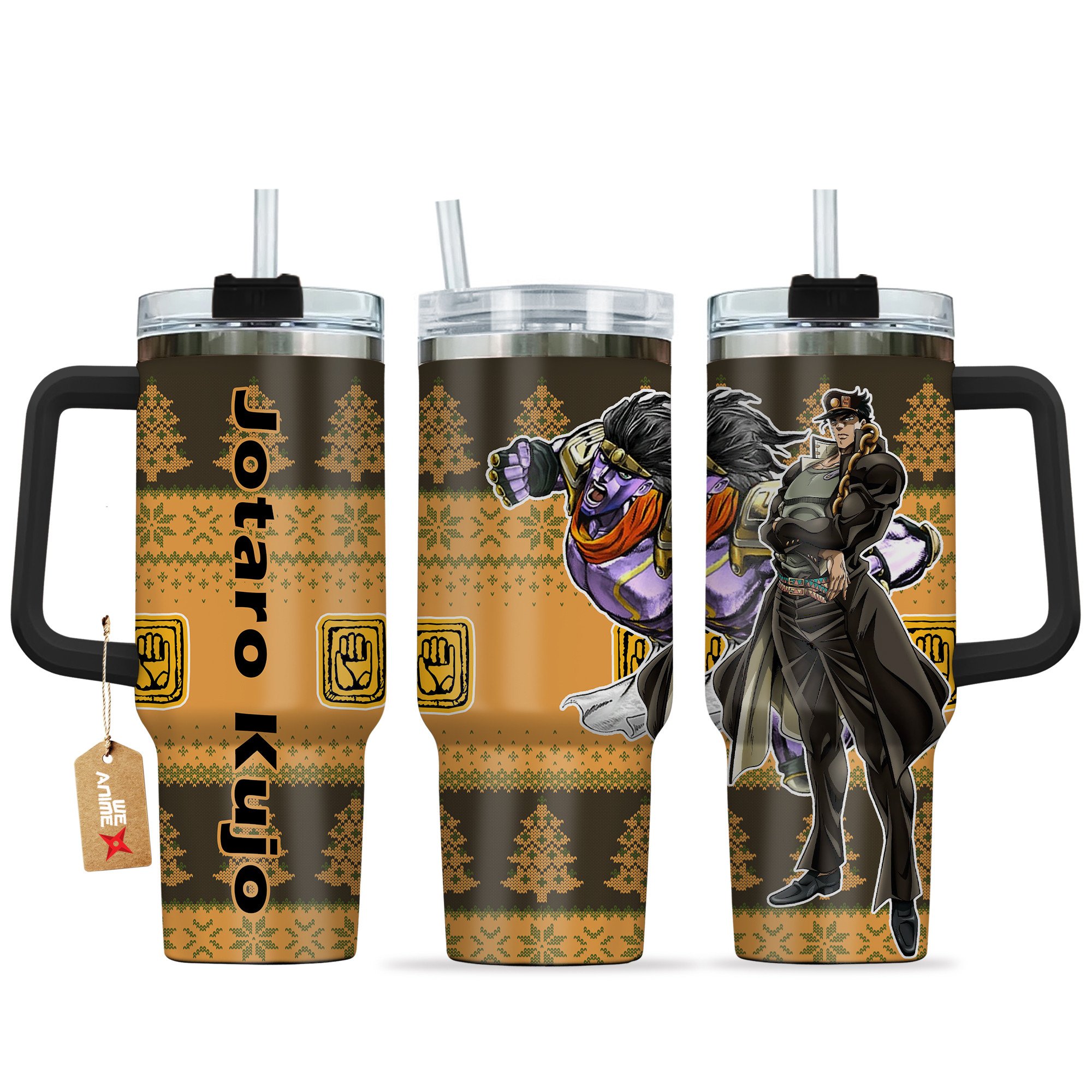 Jotaro Kujo JoJoâ€™s Bizarre Anime Custom Stanley Cup 40 oz 30 oz Tumbler With HandleTVC2301166