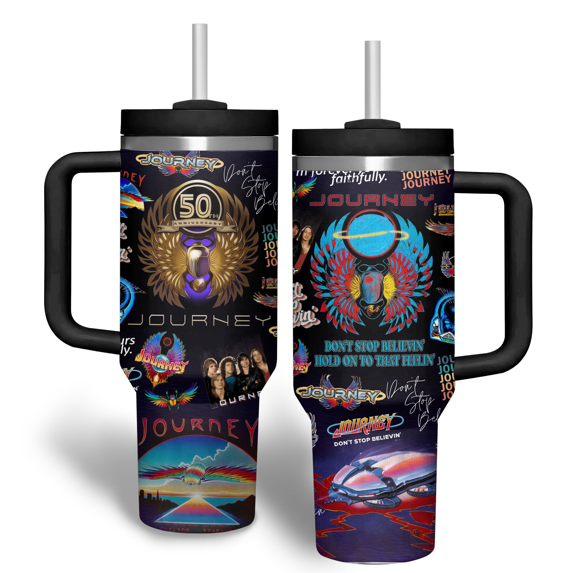 Journey Band Music Custom Stanley Cup 40 oz 30 oz Tumbler With HandleTVC2301739