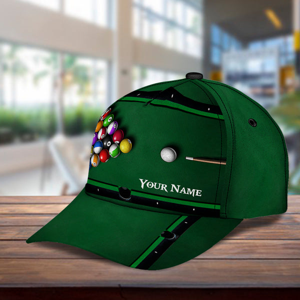 Joycorners Personalized Name Billiard Classic Cap Trucker Hats Custom Hats Gifts For Men & Women