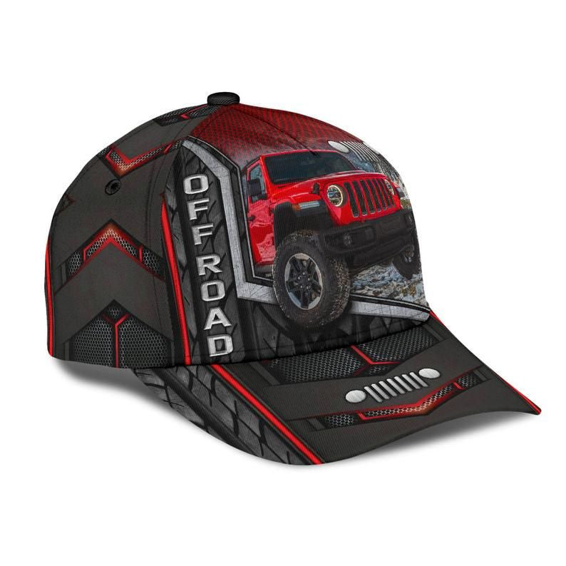 Jp Off Road Carbon Red Hat Classic Cap 3D Unisex Cap, Protect Cap, Human Cap, Trending Cap, American Cap Trucker Hats Custom Hats Gifts For Men & Women