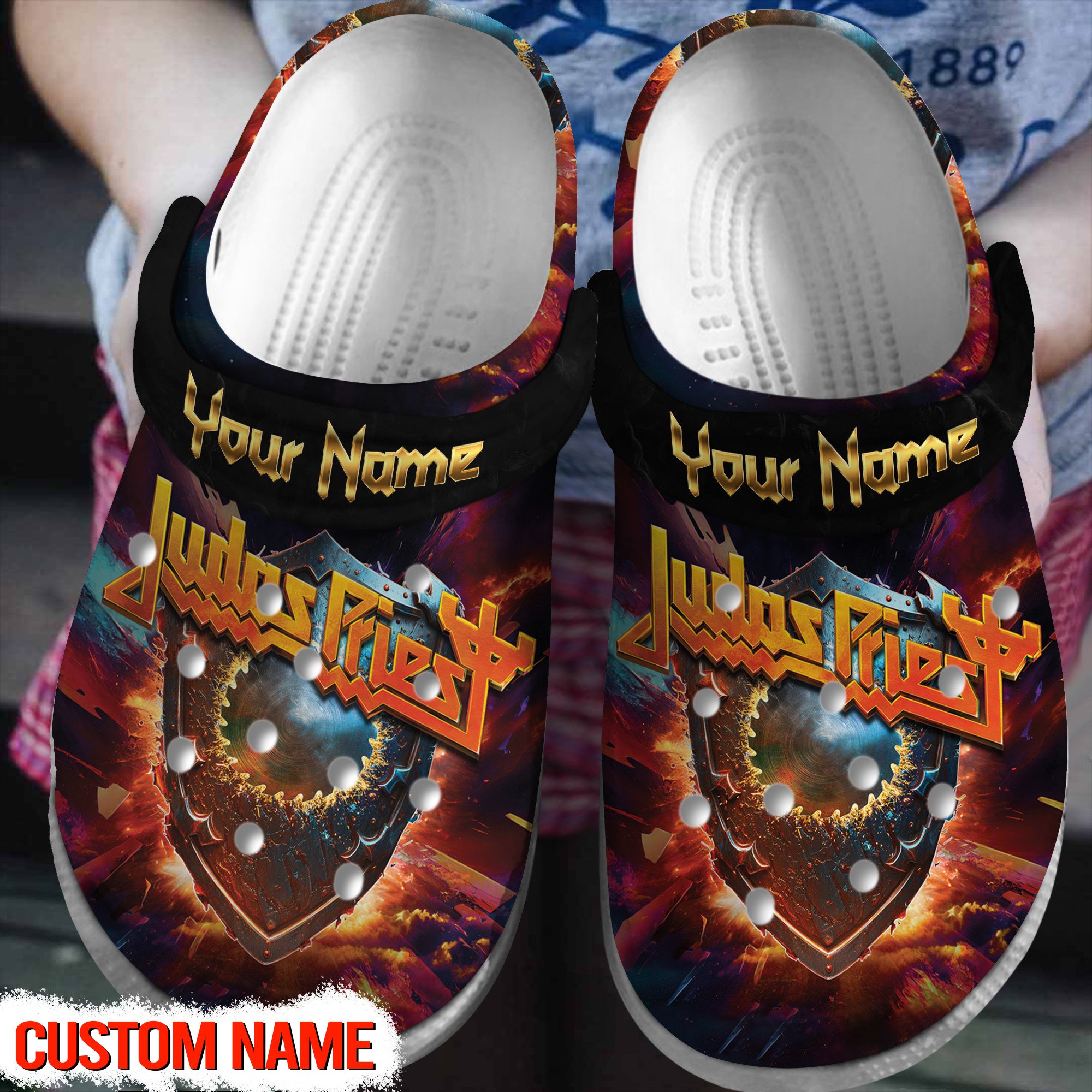 Judas Priest Band Music Crocs Crocband Clogs Shoes Comfortable For Men Women and Kids