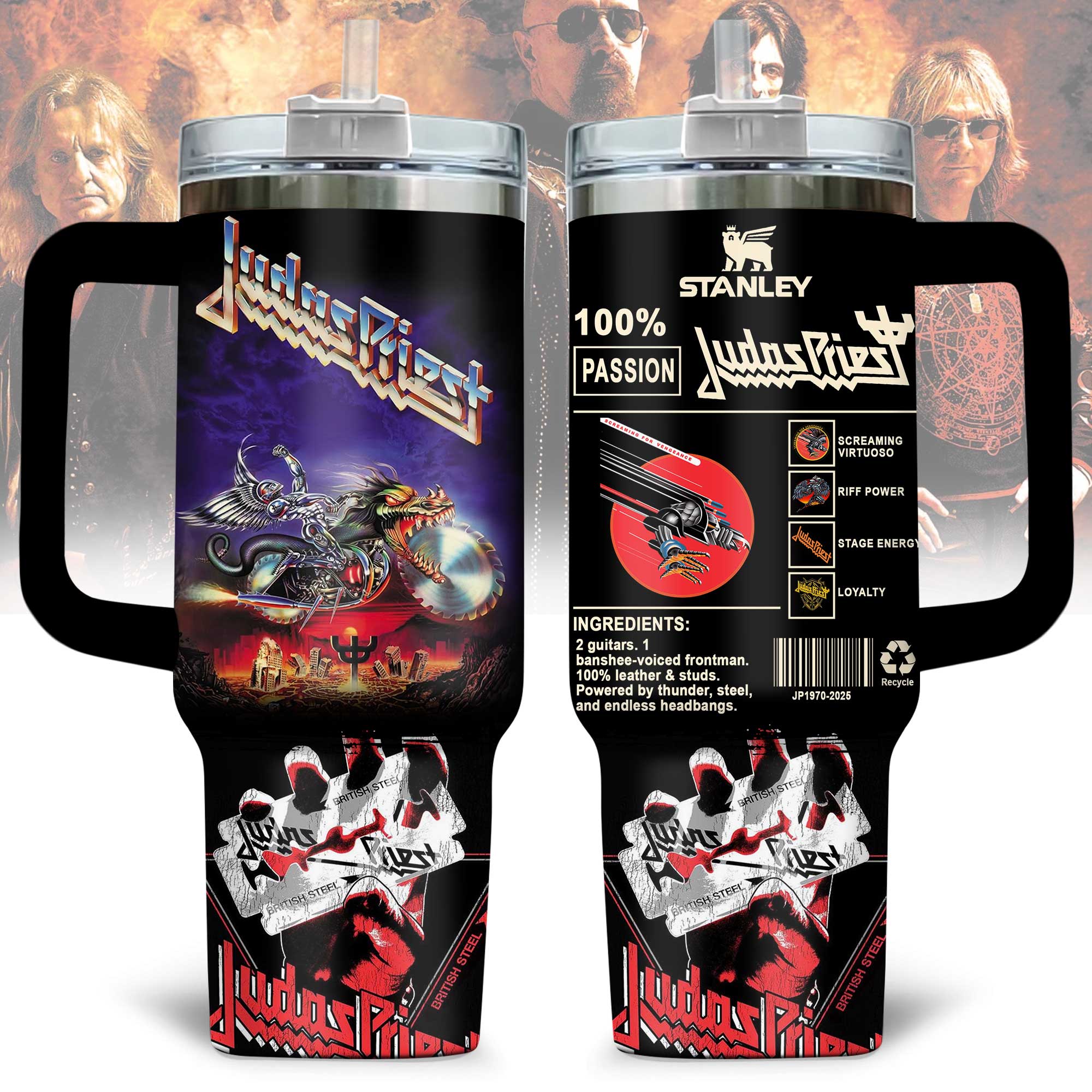 Judas Priest Music Custom Stanley Cup 40 oz 30 oz Tumbler With HandleTVC2301170
