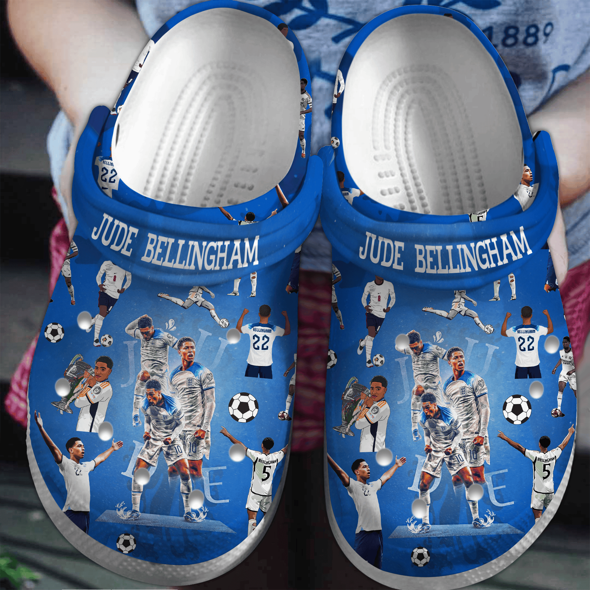 Jude Bellingham Sport Crocs Crocband Clogs Shoes Comfortable For Men Women and Kids