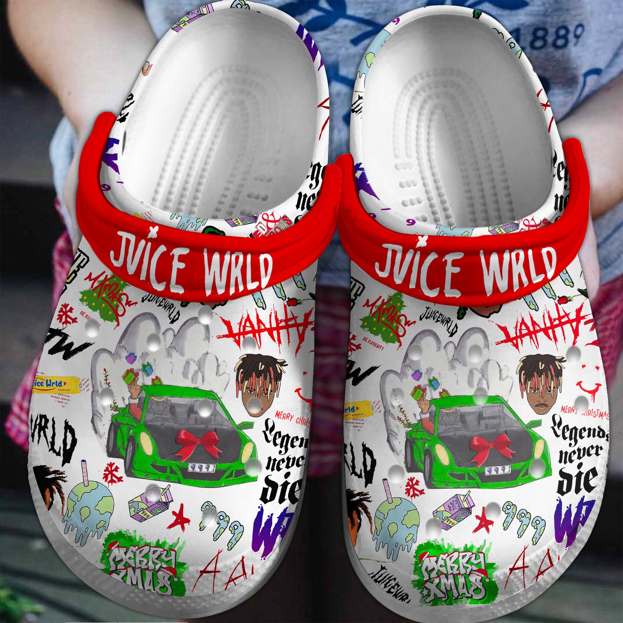 Juice Wrld Music Crocs Crocband Clogs Shoes Comfortable For Men Women and Kids