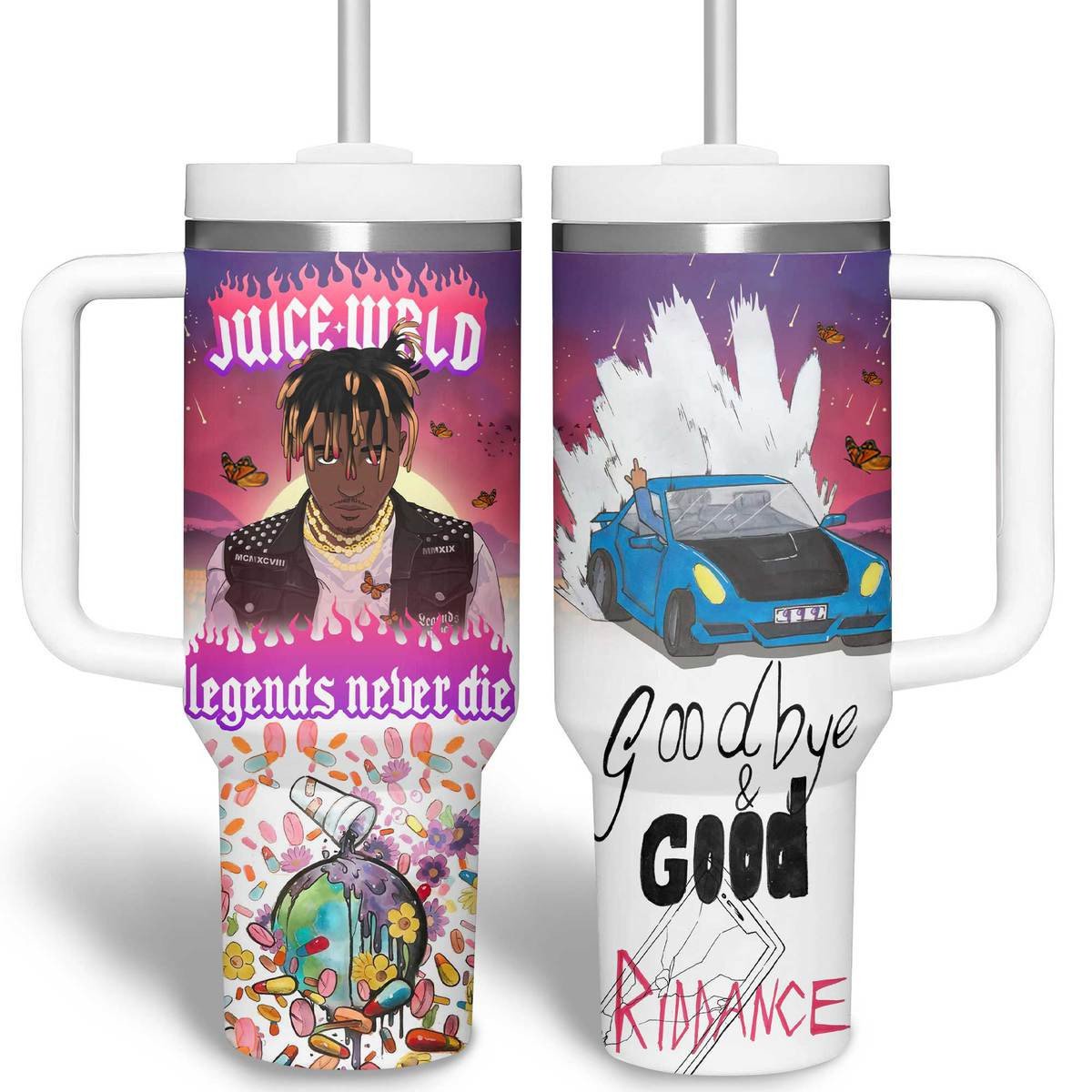 Juice WRLD Music Custom Stanley Cup 40 oz 30 oz Tumbler With HandleTVC2301307