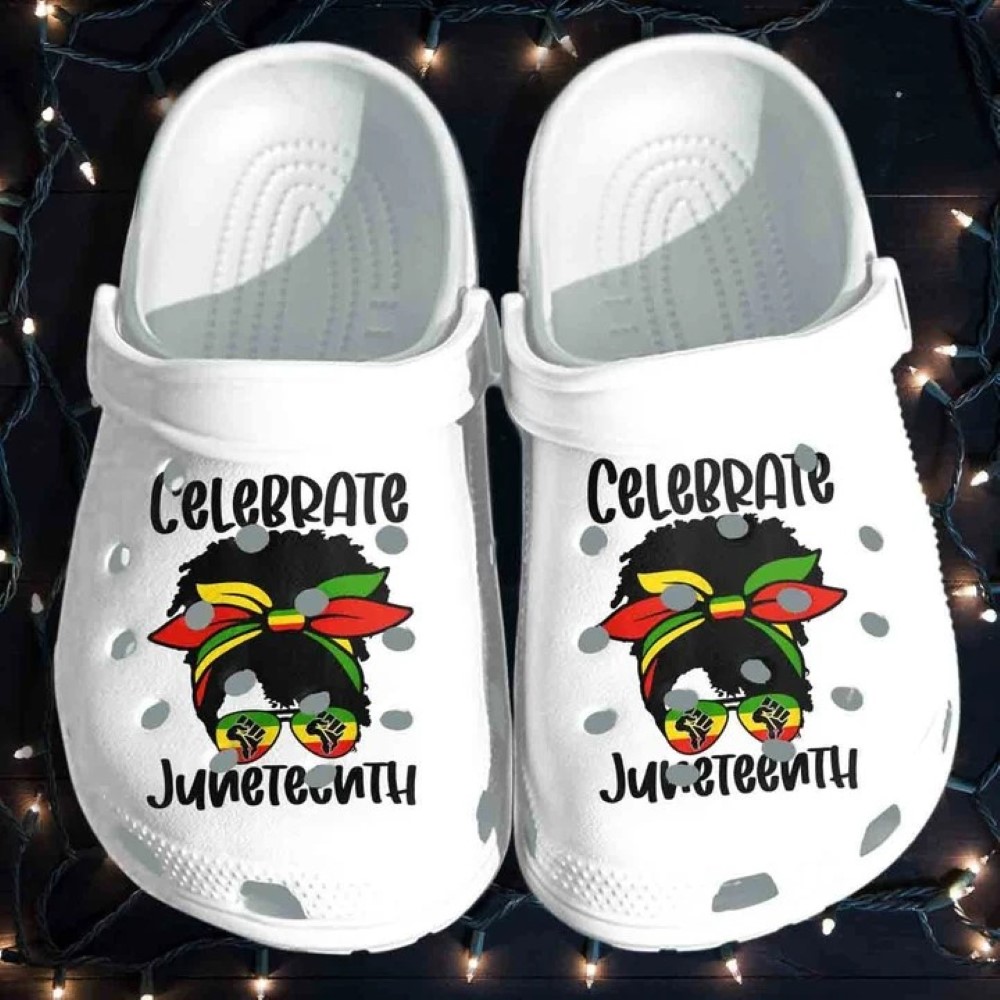 Juneteenth Celebrate Crocs Crocband Clogs Shoes Comfortable For Men Women and Kids