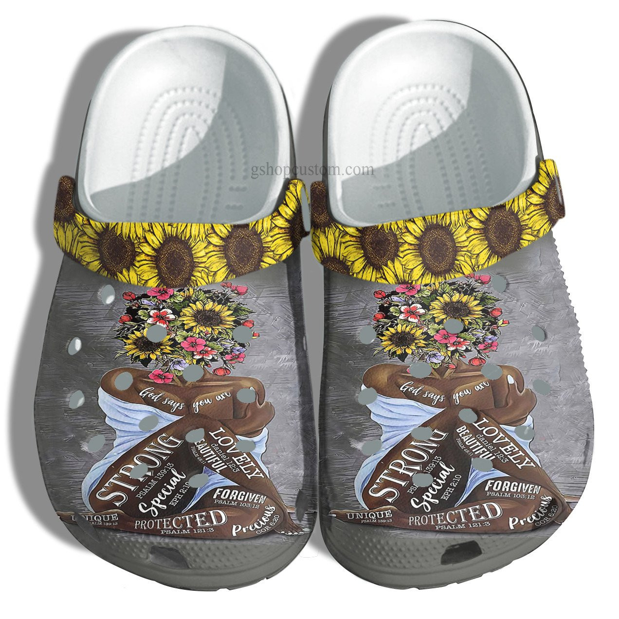 Juneteenth God Say You Are Croc Shoes Gift Daughter- Sunflower Black Queen Shoes Gift Grandaughter