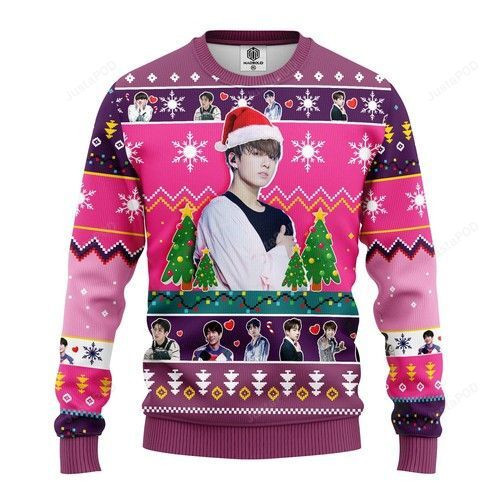 Jungkook Bts Ugly Christmas Sweater Adult 3D Funny Matching for family