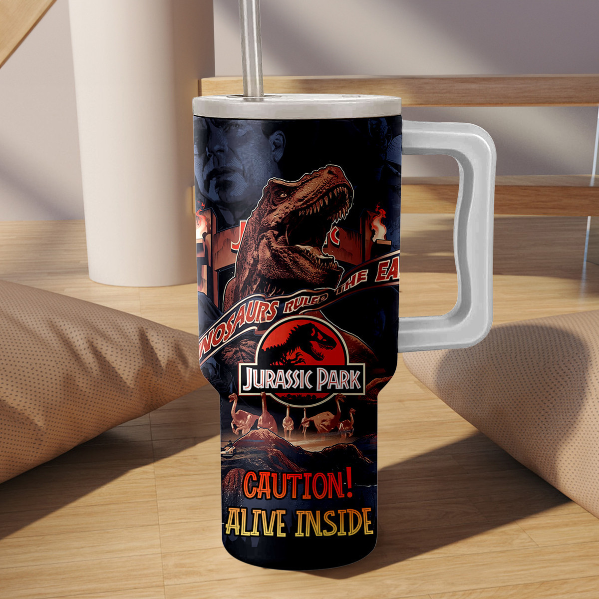 Jurassic Park Movies Custom Stanley Cup 40 oz 30 oz Tumbler With HandleTVC2301152 - Image 2