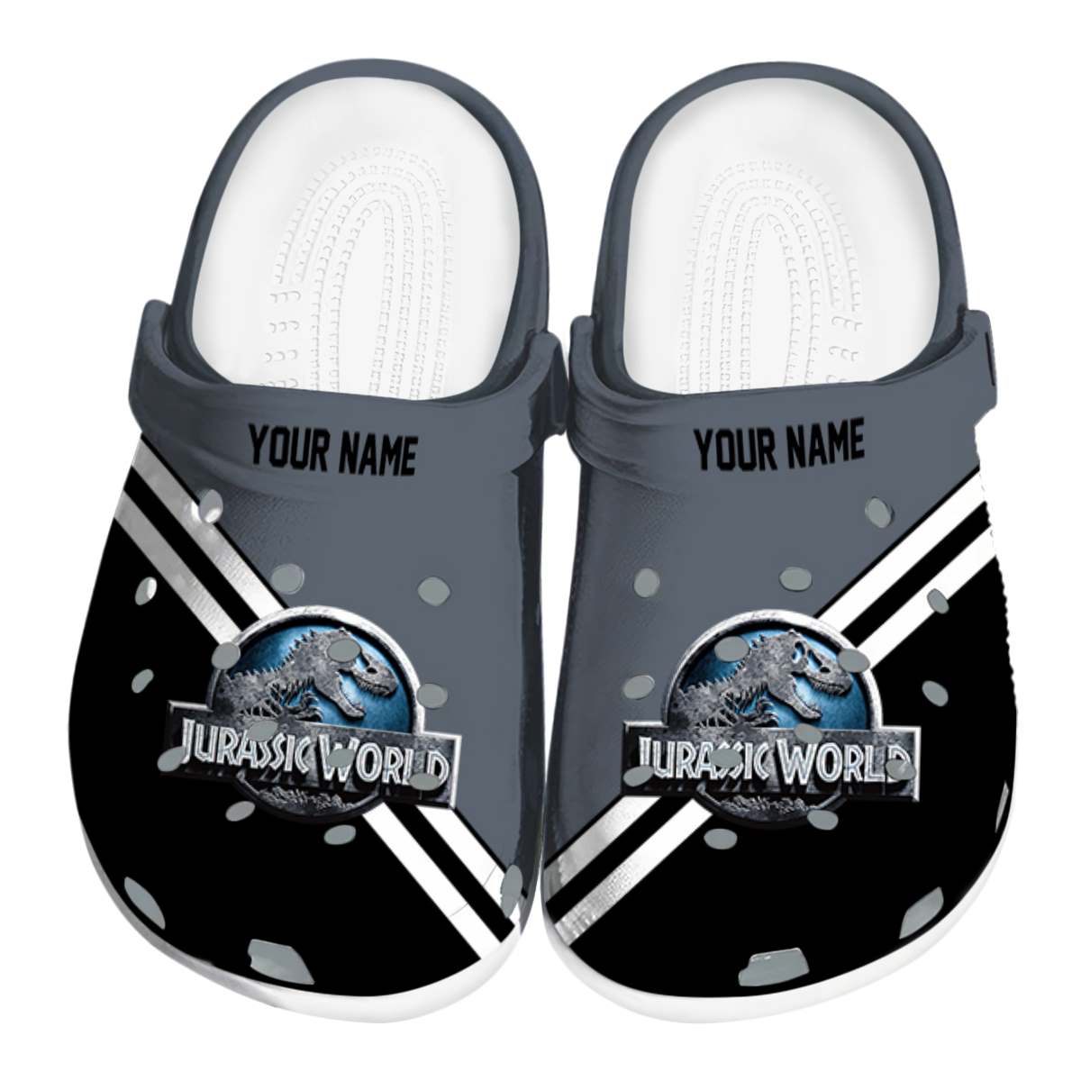 Jurassic World Game Crocs Crocband Clogs Shoes Comfortable For Men Women and Kids