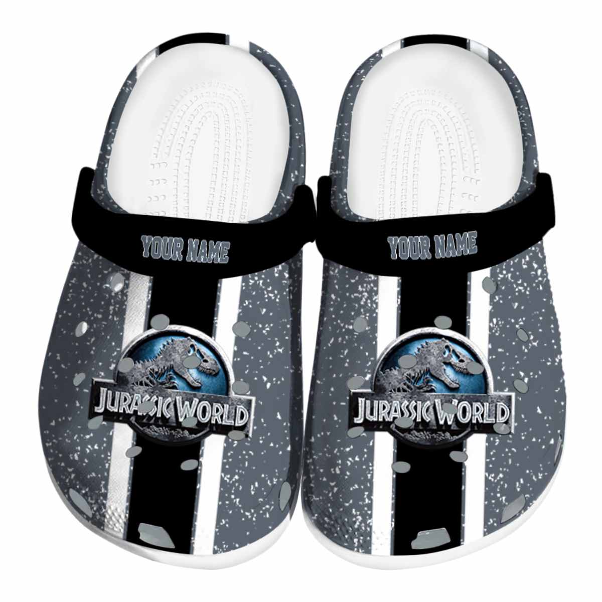 Jurassic World Game Crocs Crocband Clogs Shoes Comfortable For Men Women and Kids