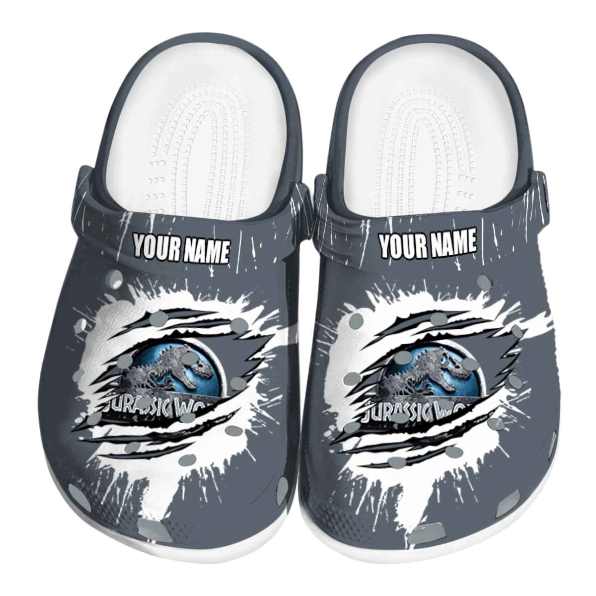 Jurassic World Game Crocs Crocband Clogs Shoes Comfortable For Men Women and Kids