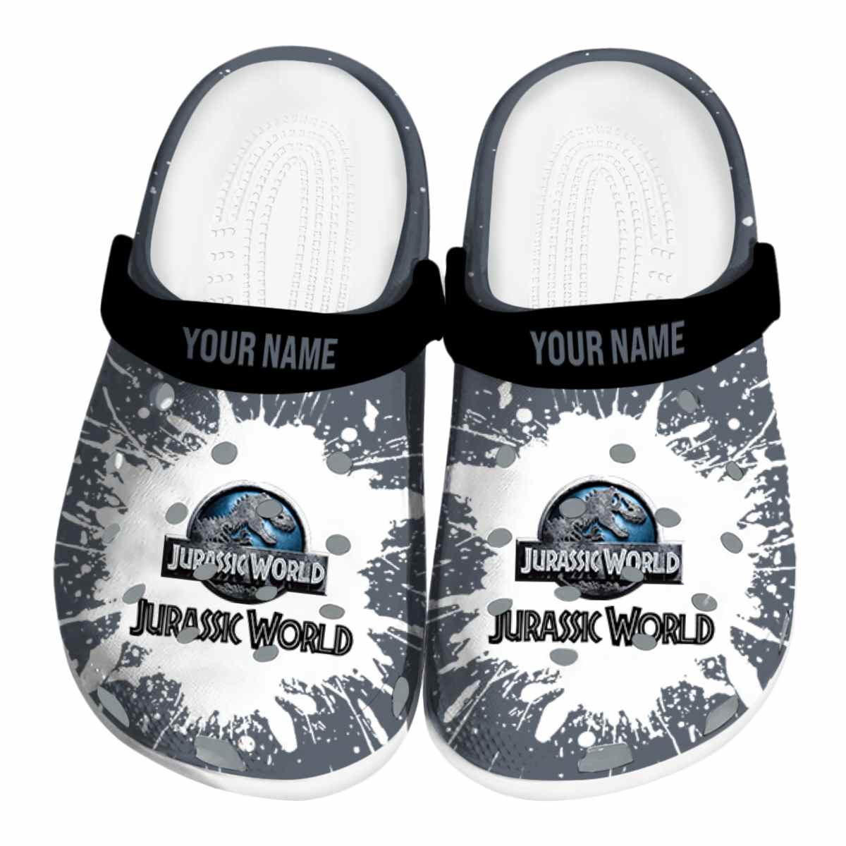 Jurassic World Game Crocs Crocband Clogs Shoes Comfortable For Men Women and Kids