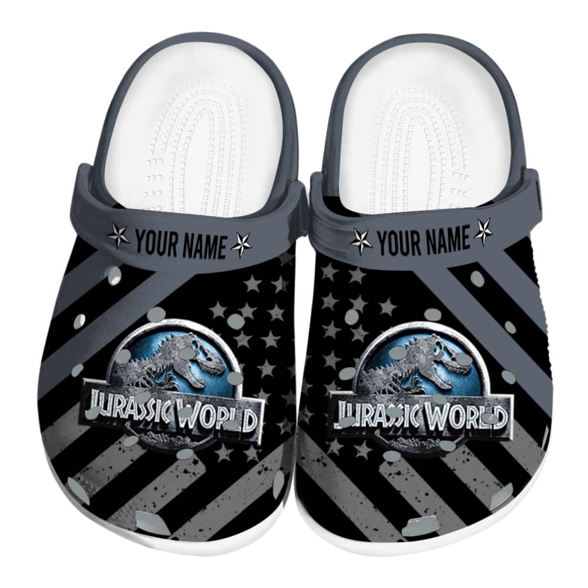 Jurassic World Game Crocs Crocband Clogs Shoes Comfortable For Men Women and Kids