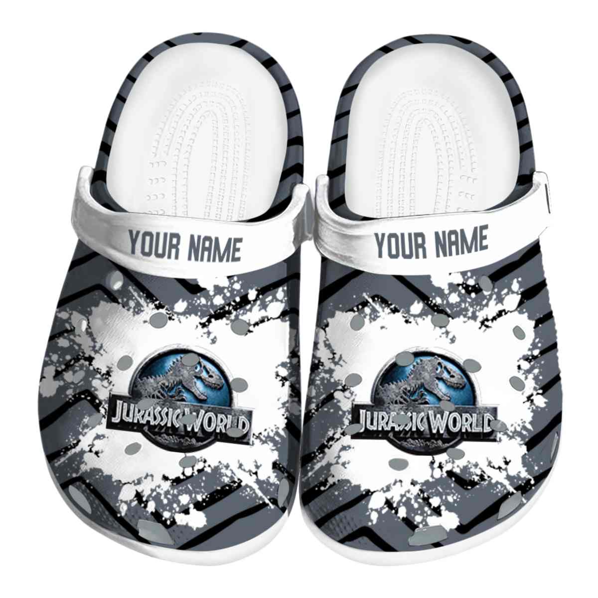 Jurassic World Game Crocs Crocband Clogs Shoes Comfortable For Men Women and Kids