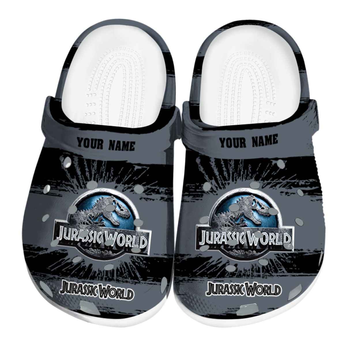 Jurassic World Game Crocs Crocband Clogs Shoes Comfortable For Men Women and Kids