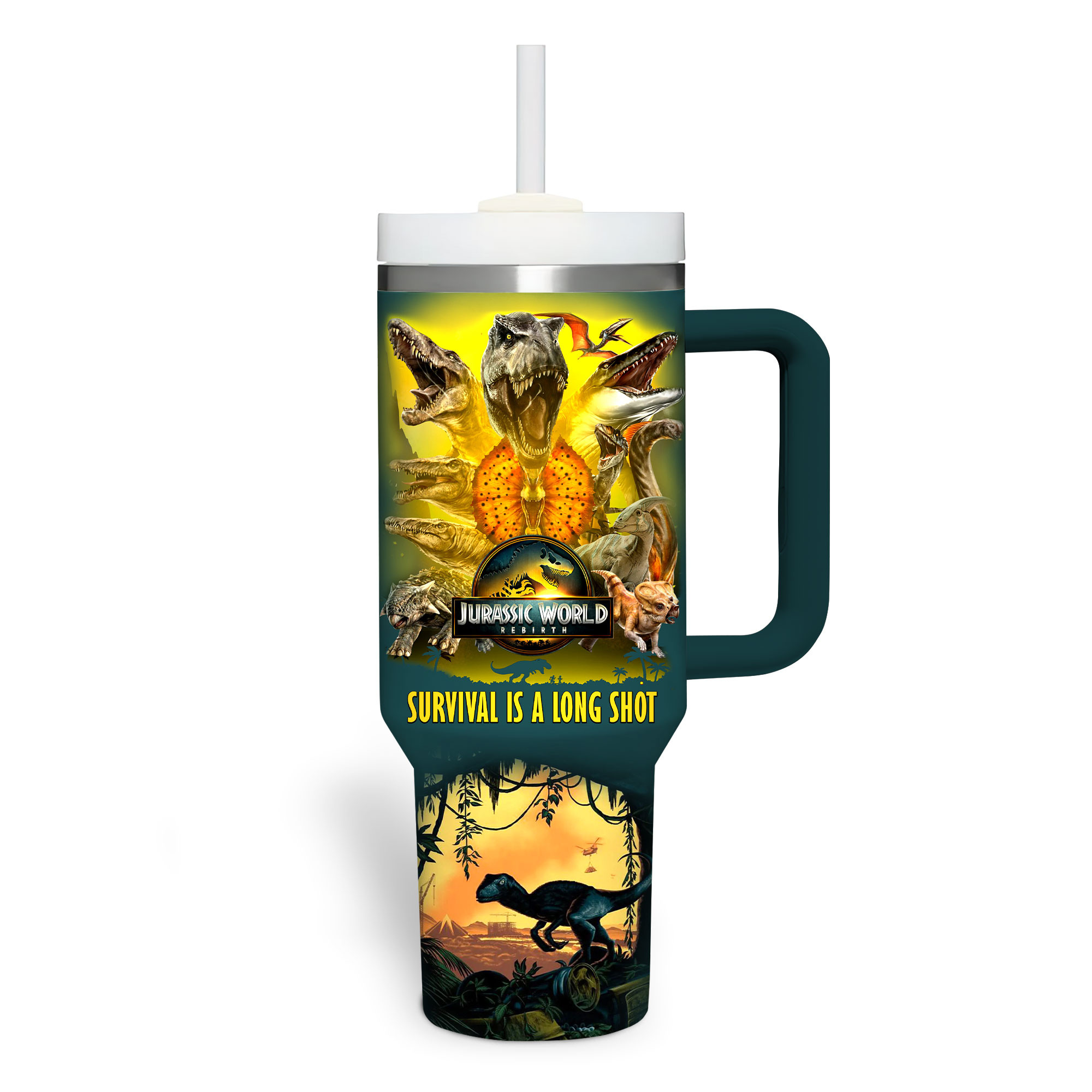 Jurassic World Movies Custom Stanley Cup 40 oz 30 oz Tumbler With HandleTVC2301181 - Image 4