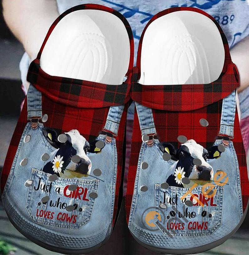 Just A Girl Who Loves Cows Farmer Clogs Shoes