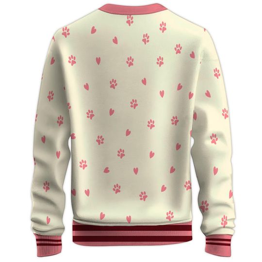 Just A Girl Who Loves Dogs Sweatshirt with Crew Neck and Long Sleeve, 3D Printed Graphic - Image 10