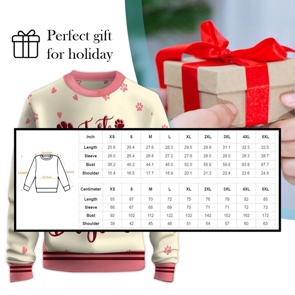 Just A Girl Who Loves Dogs Sweatshirt with Crew Neck and Long Sleeve, 3D Printed Graphic - Image 6