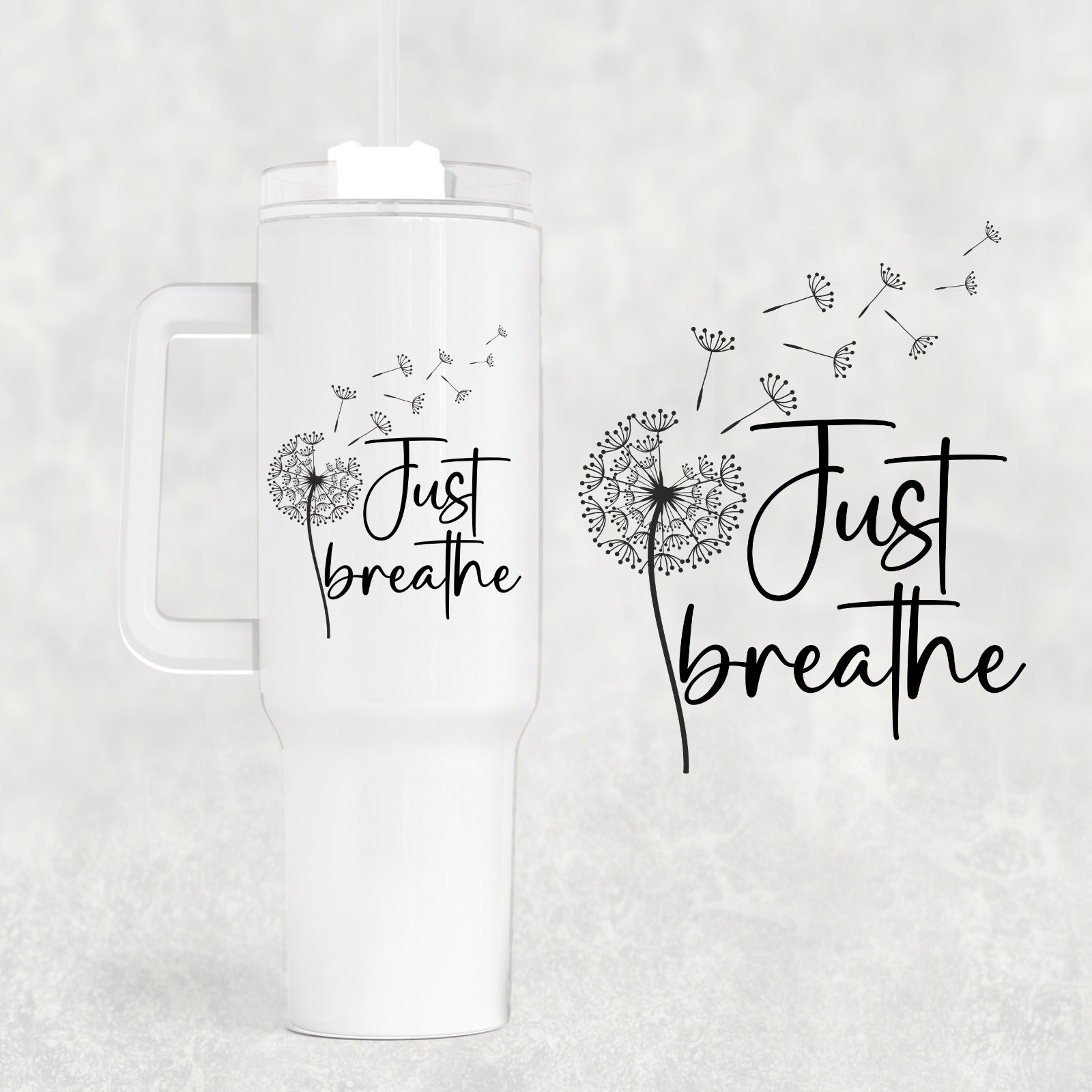 Just Breathe Custom Stanley Cup 40 oz 30 oz Tumbler With HandleTVC2301746