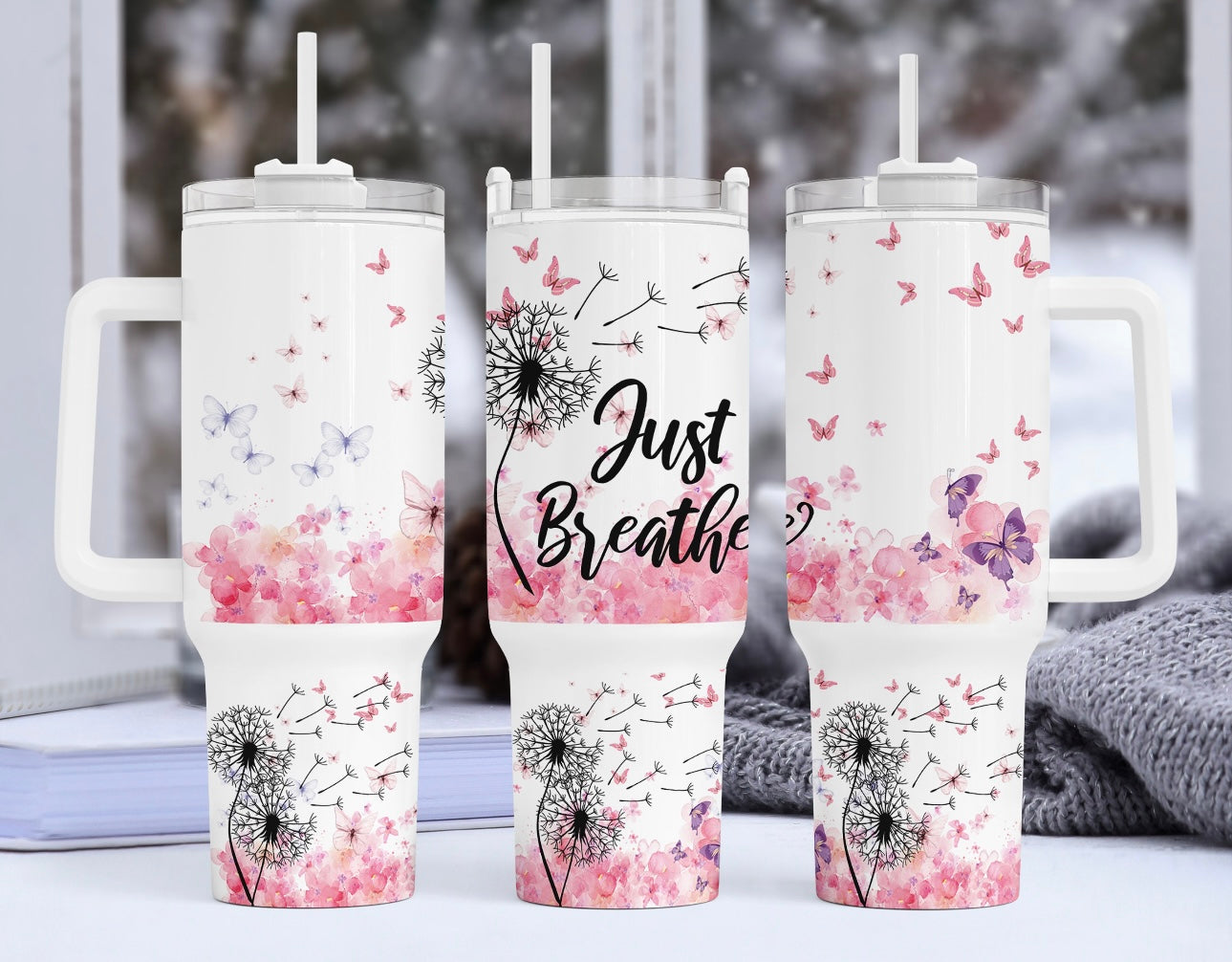 Just Breathe Custom Stanley Cup 40 oz 30 oz Tumbler With HandleTVC2301751